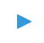 Blue play button or triangle icon on a white background