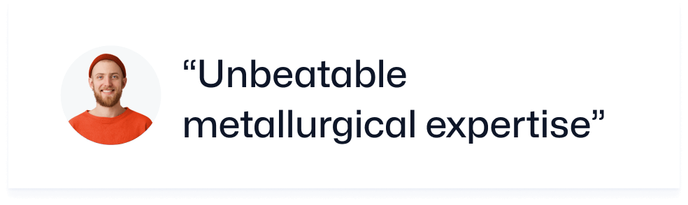 Unbeatable Metallurgical Expertise Image - Industrial X Webflow Template