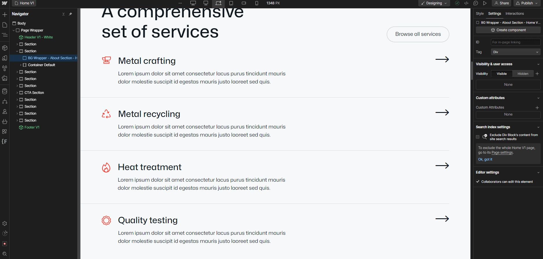 Graphics And Icons - Industrial X Webflow Template