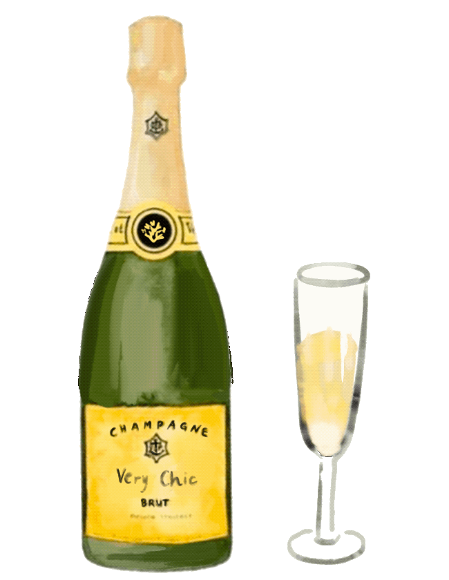 champagne bottle