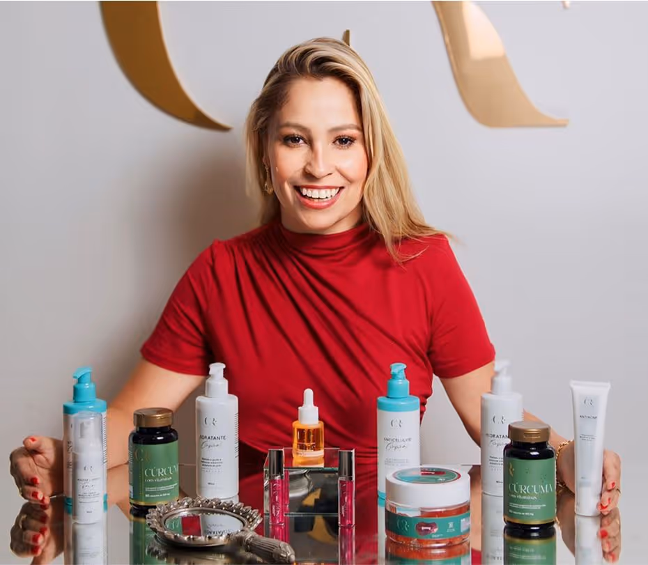 Linha de produtos CR dermocosméticos