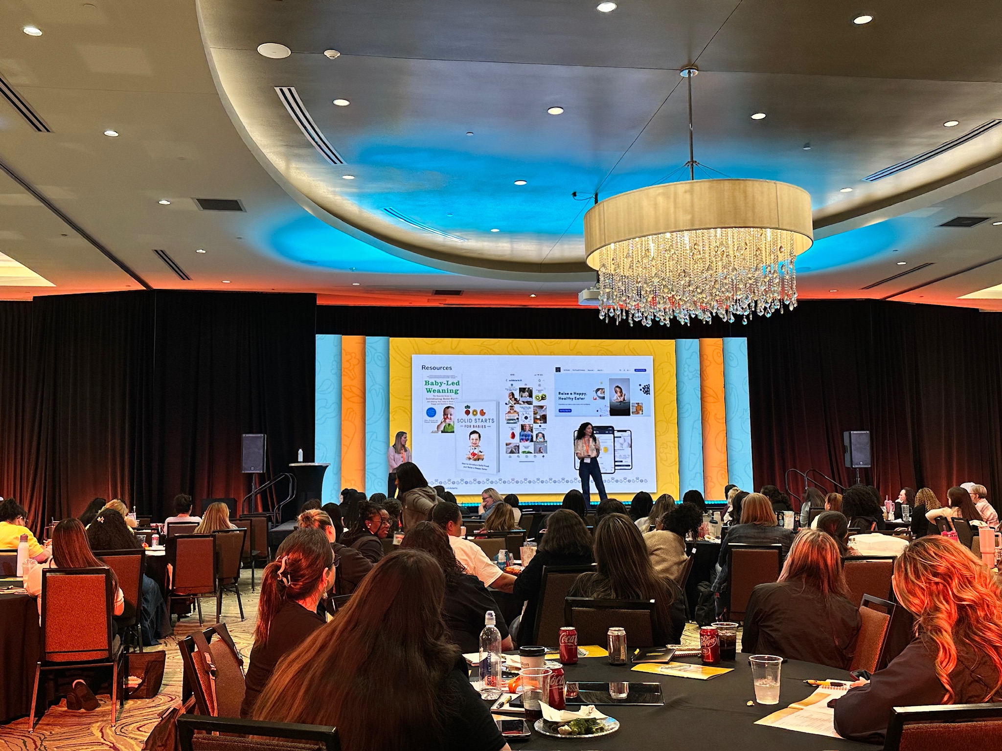 Oklahoma WIC State Conference general session with LED wall and scenic stage design