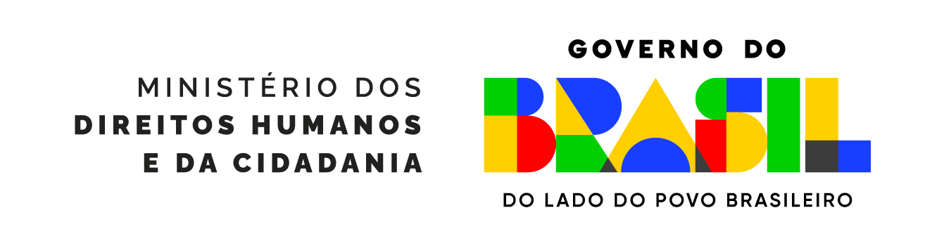 Logo redirecionando para o site do ministério dos direitos humanos e da cidadania.