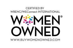 Certified by WBENC/We Connect International Women Owned Logo