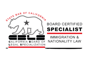State Bar of California Board Certified Specialist in Immigration and Nationality Law Logo