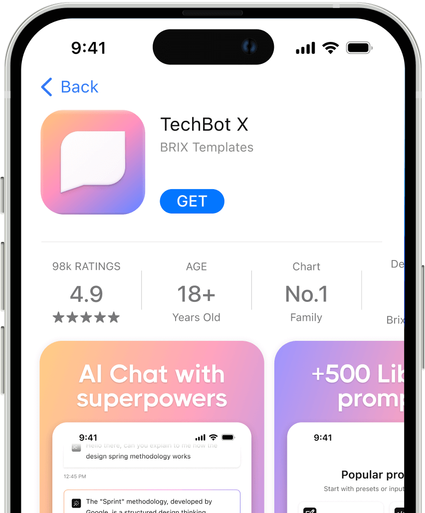 Download The App - TechBot X Webflow Template