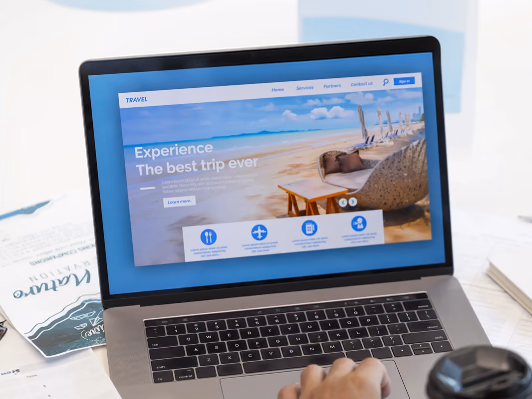 Travel website development