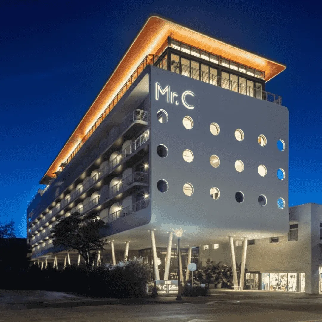 Mr. C Miami — luxury hotel and residences blending classic European style with modern Miami living.
