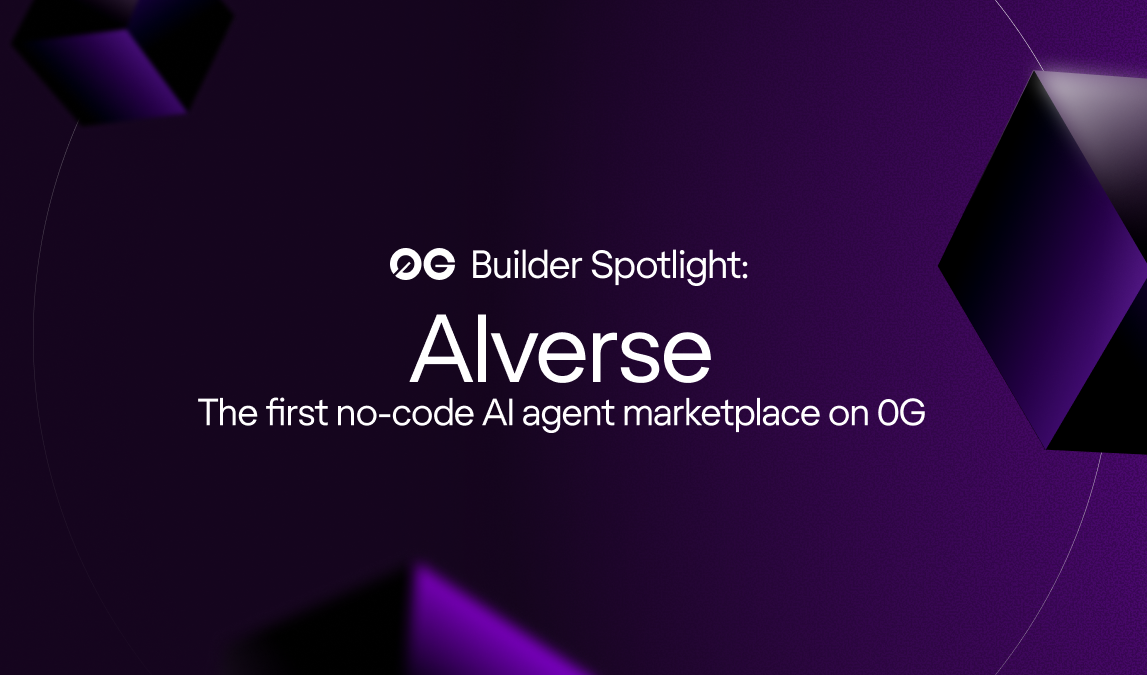 0G Builder Spotlight: AIverse No-Code AI Agent Marketplace