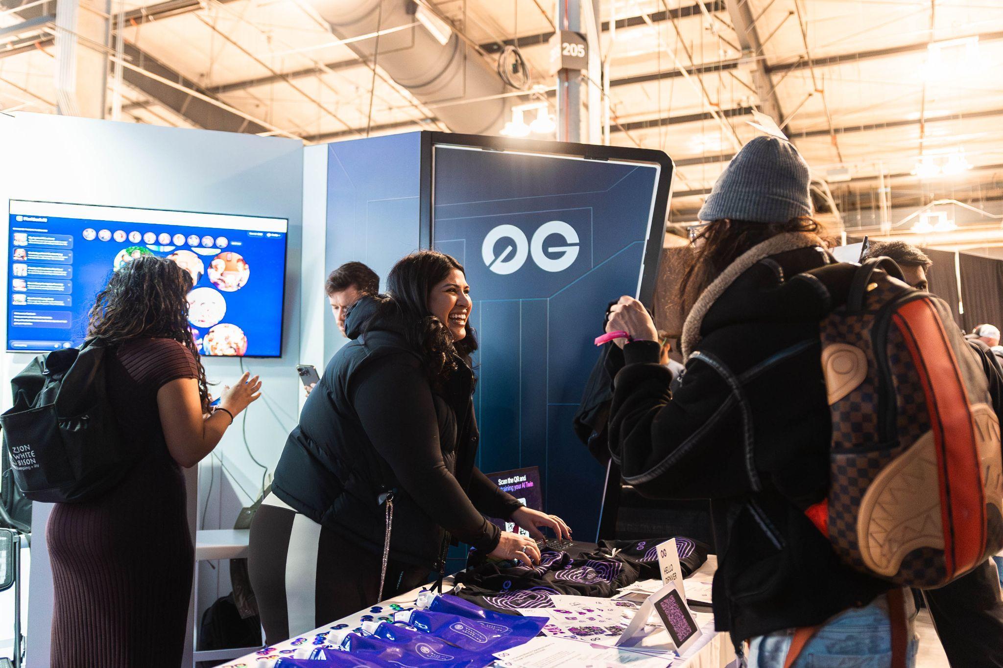 0G booth at ETHDenver