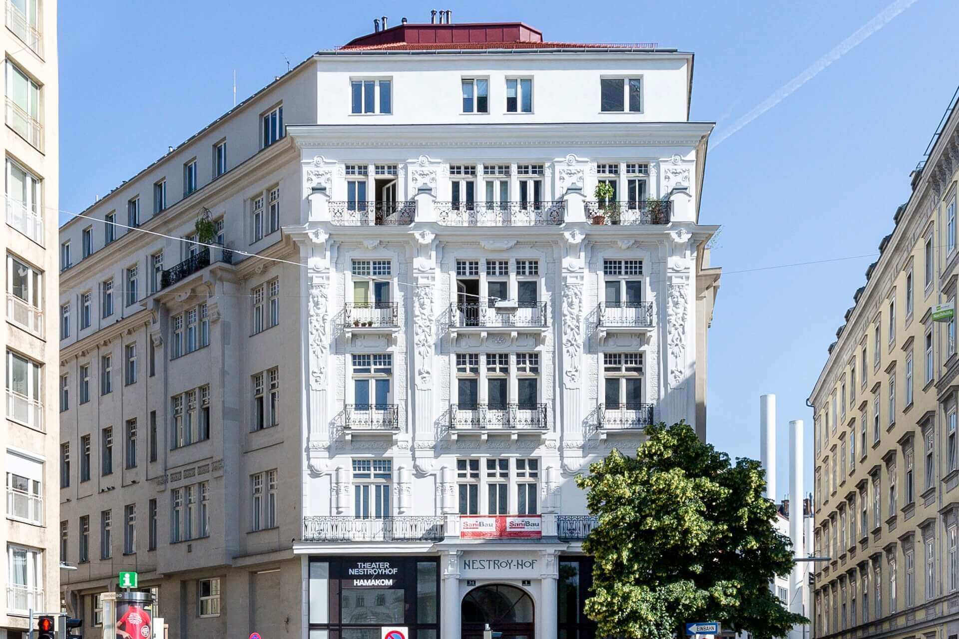 Fassadensanierung & Portaleinbau am Theater Nestroyhof