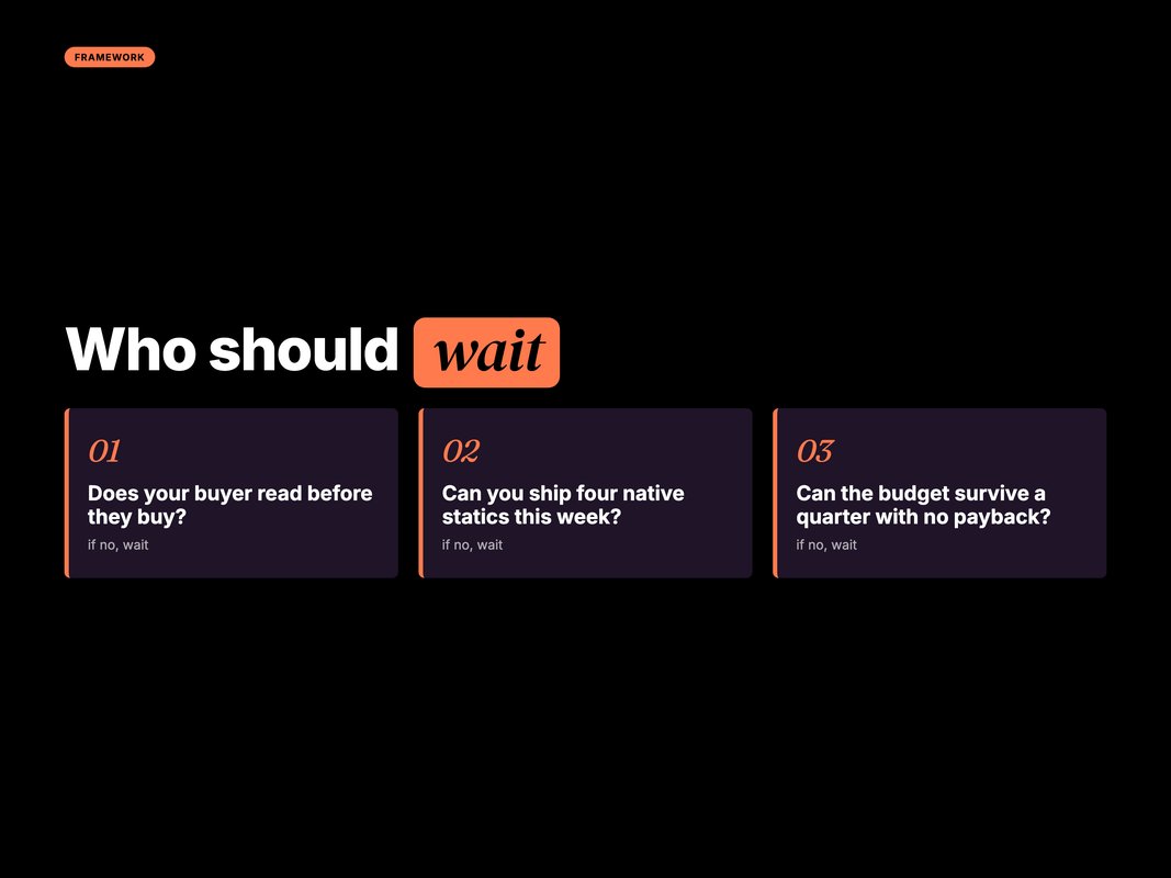 Checklist of creative rules for Threads ad units