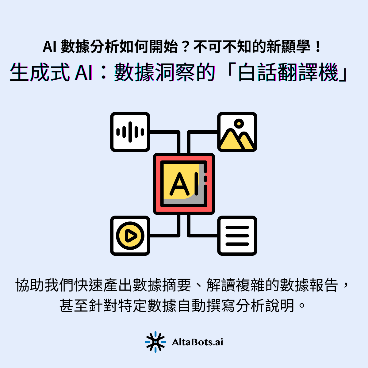 生成式 AI:數據洞察的「白話翻譯機」