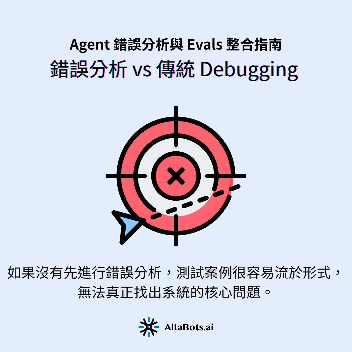 錯誤分析 與傳統 Debugging 的差異