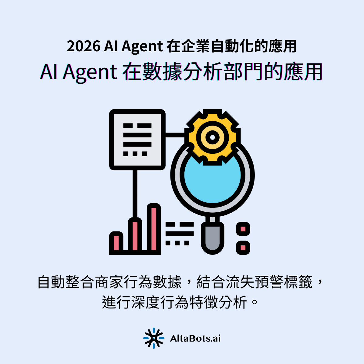 AI 解決方案： AI Agent 自動清洗數據、整合 LTV 與行為特徵，並生成視覺化圖表與策略建議。