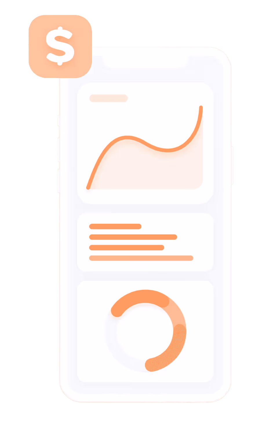 Magnet Minds Agency paid advertising icon showcasing dollar sign connected to a mobile phone with analytics on the screen.