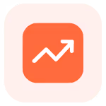 Magnet Minds Agency performance growth icon with upward trending arrow.