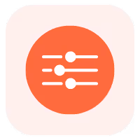 Magnet Minds Agency marketing optimization icon with sliders for performance tuning.