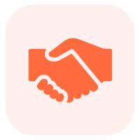 Magnet Minds Agency collaboration and partnership icon with handshake.
