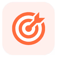 Magnet Minds Agency business goal alignment icon with target and arrow.