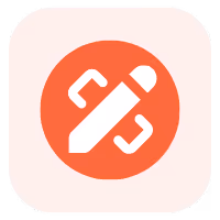 Magnet Minds Agency design icon with pencil and a ruler.