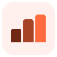 Magnet Minds Agency performance metrics icon showing analytics bar chart.