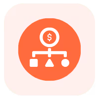 Digital advertising budget management icon
