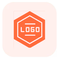Branding and logo design icon for creative marketing services
