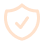 Shield check security icon