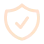 Shield check security icon