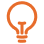Lightbulb knowledge icon