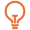 Lightbulb knowledge icon