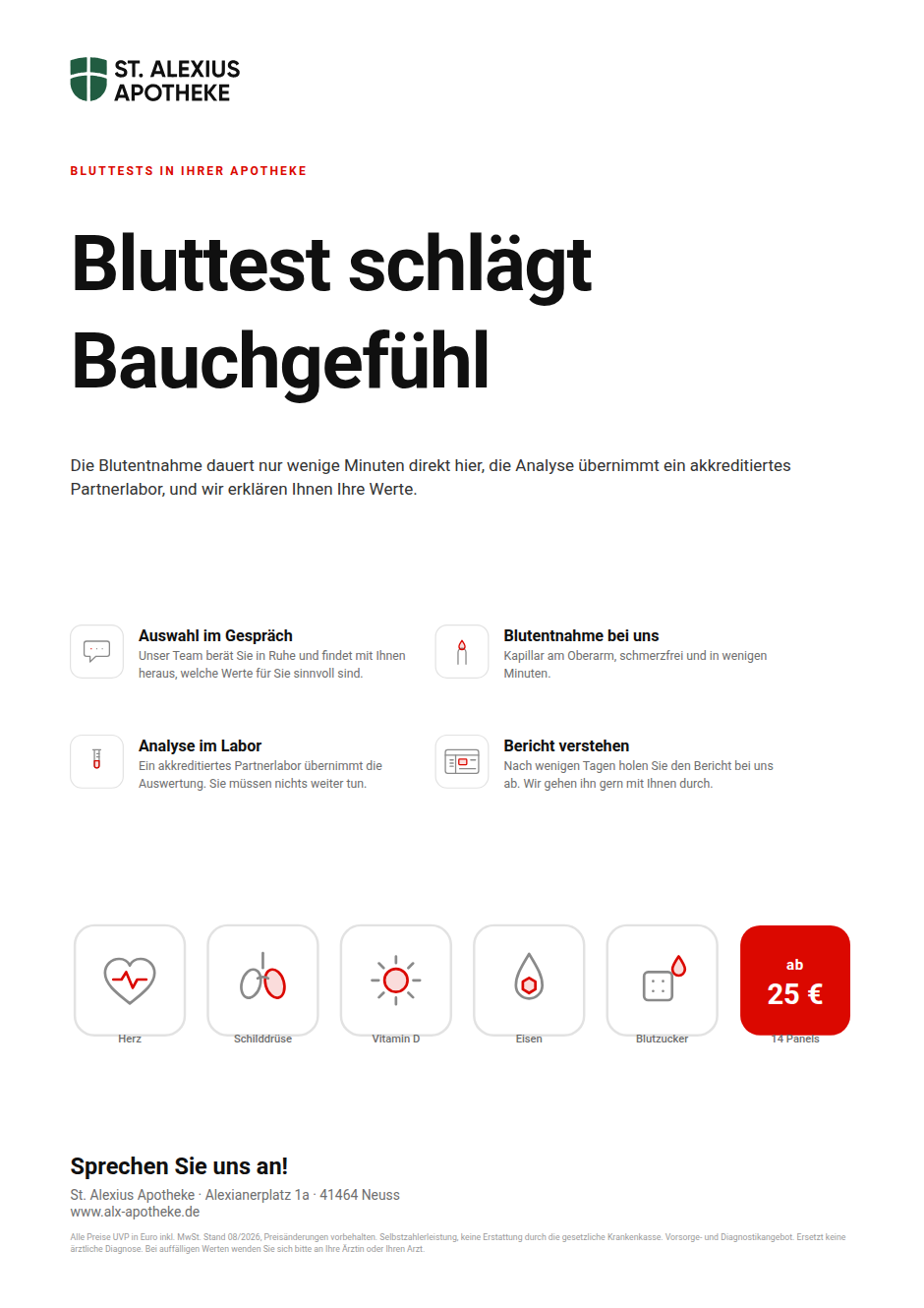 Wandplakat im Format DIN A2 in einem Klapprahmen