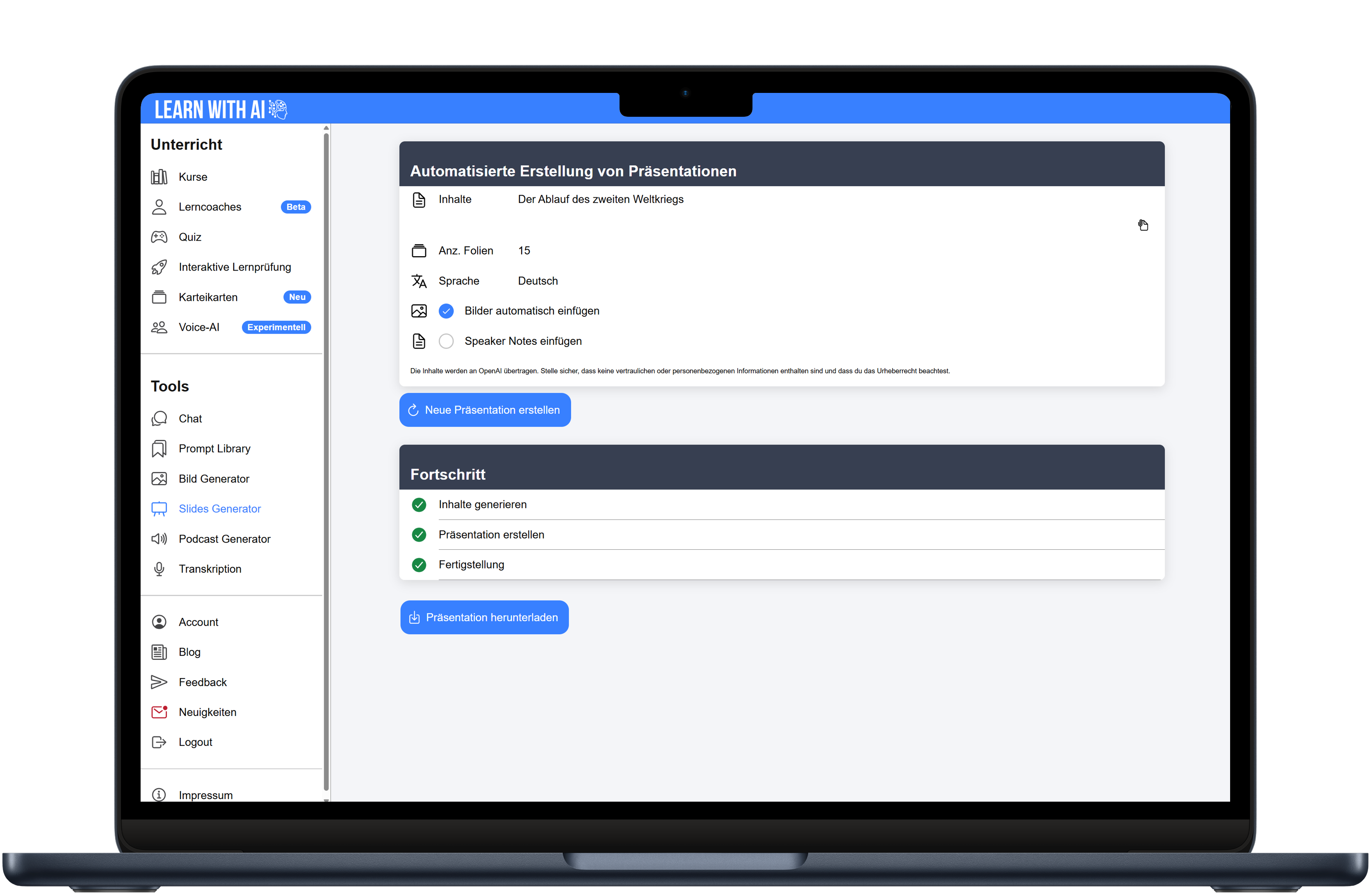 Präsentation Generator
