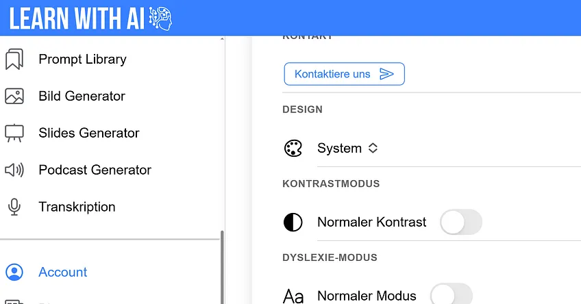 🤝 Learn-With.AI barrierefrei gestalten