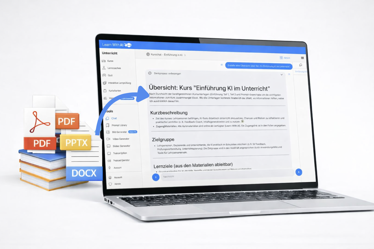 Kurschat - Chatte mit deinen Kursmaterialien