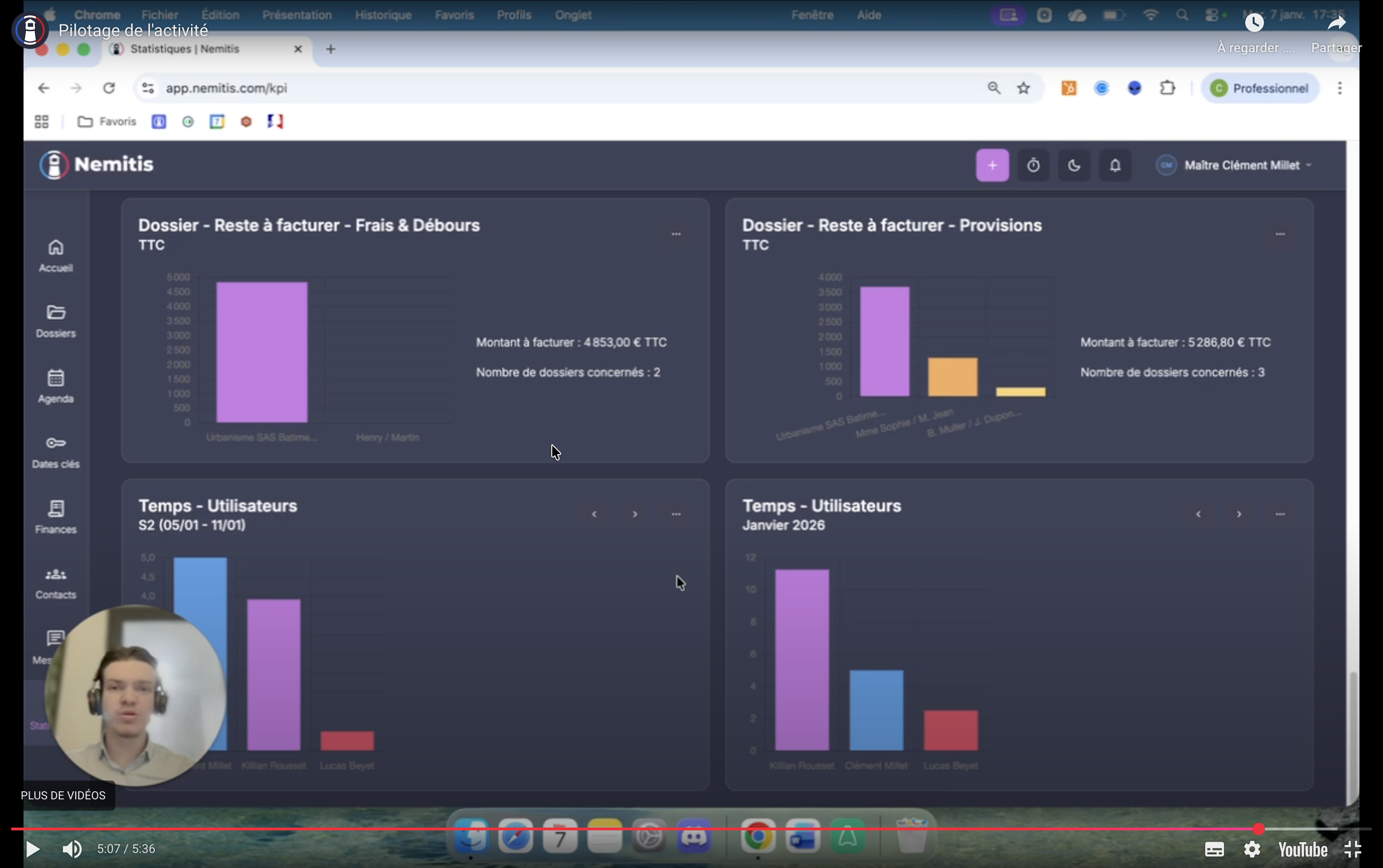 Statistiques et pilotage de l'activité