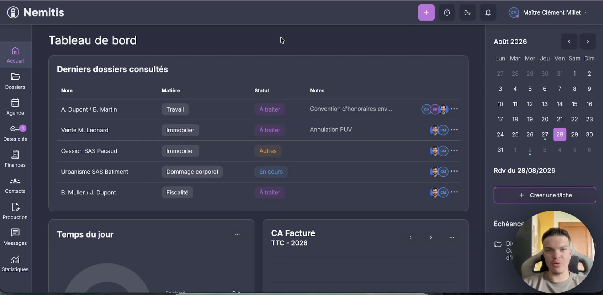  Configuration des suggestions de facturation