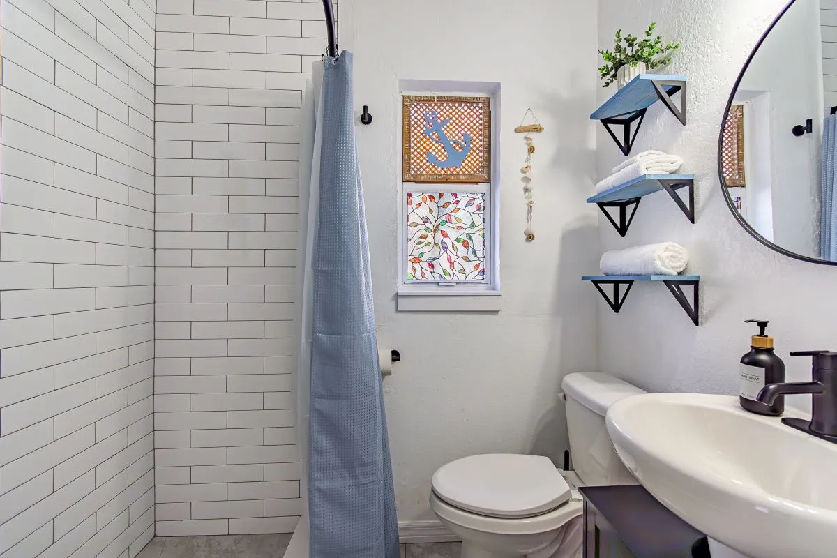 Modern bathroom in a Stay & Play Clearwater vacation rental