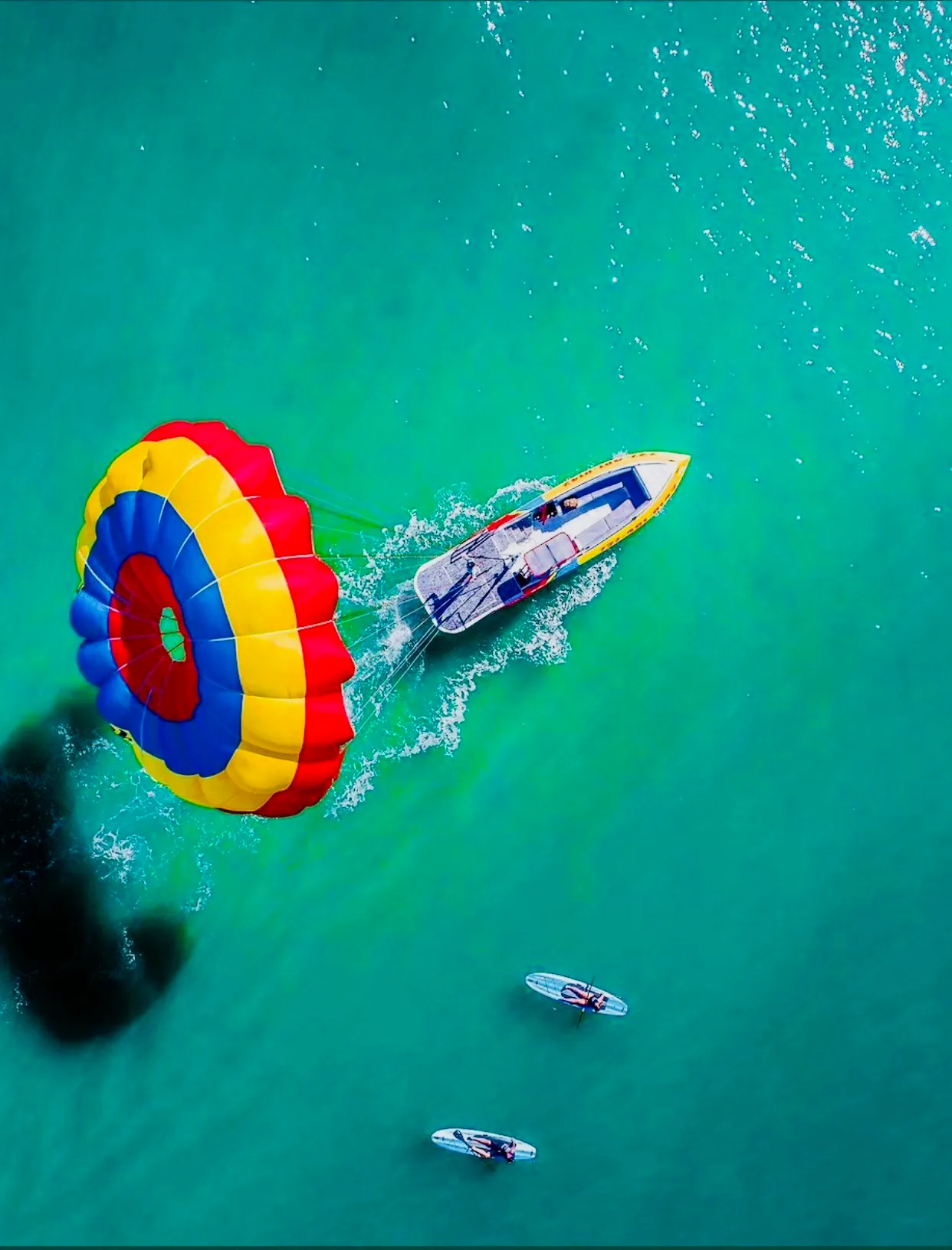 Colorful Boat over Clearwater Beach