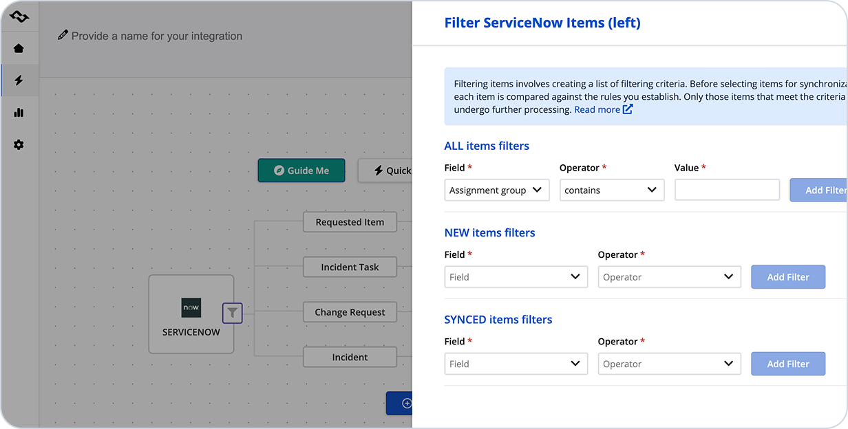 Filtering Options