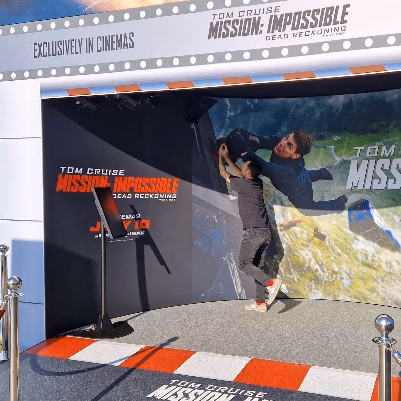 Interactive Fan Zone photo experience for F1 Grand Prix sponsorship activation
