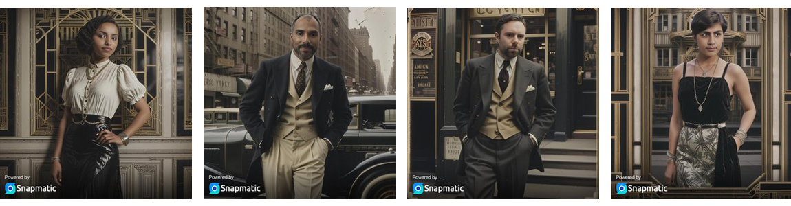 AI Photo booth themes - 1920's
