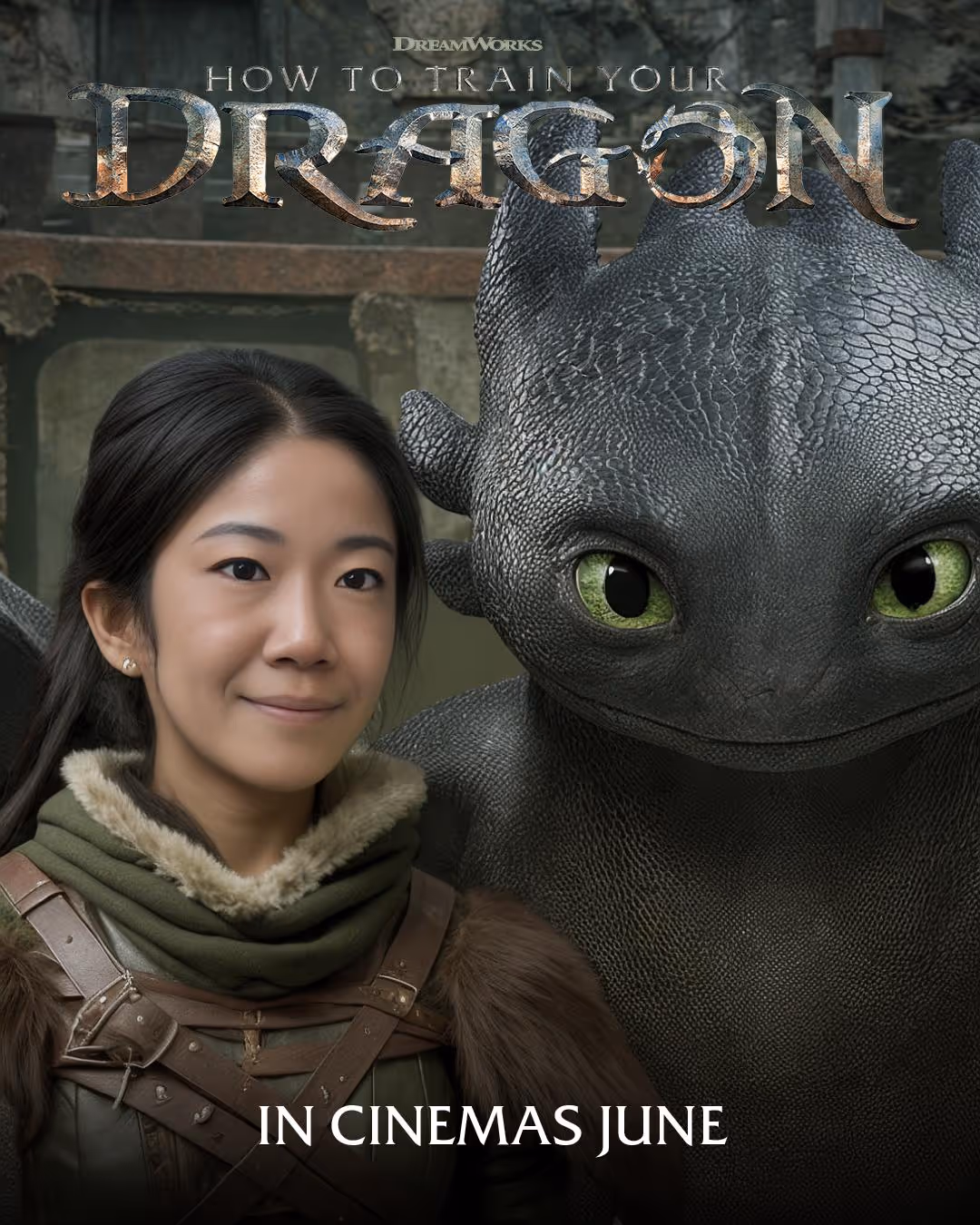 How to Train your Dragon - AI Photo booth user generated content 