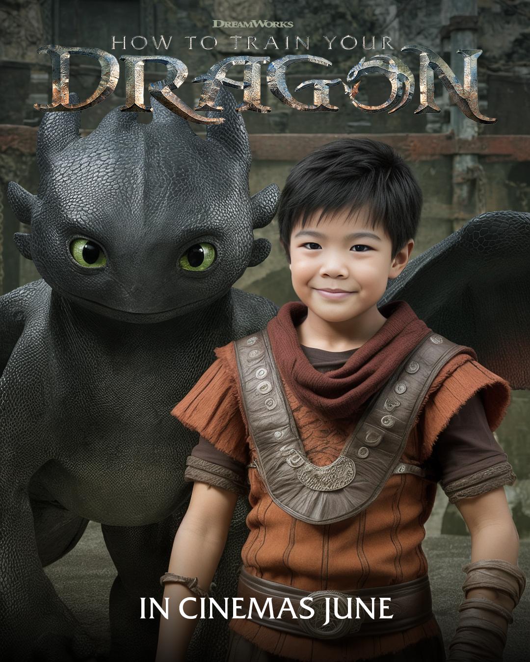 How to Train your Dragon - AI Photo booth user generated content 