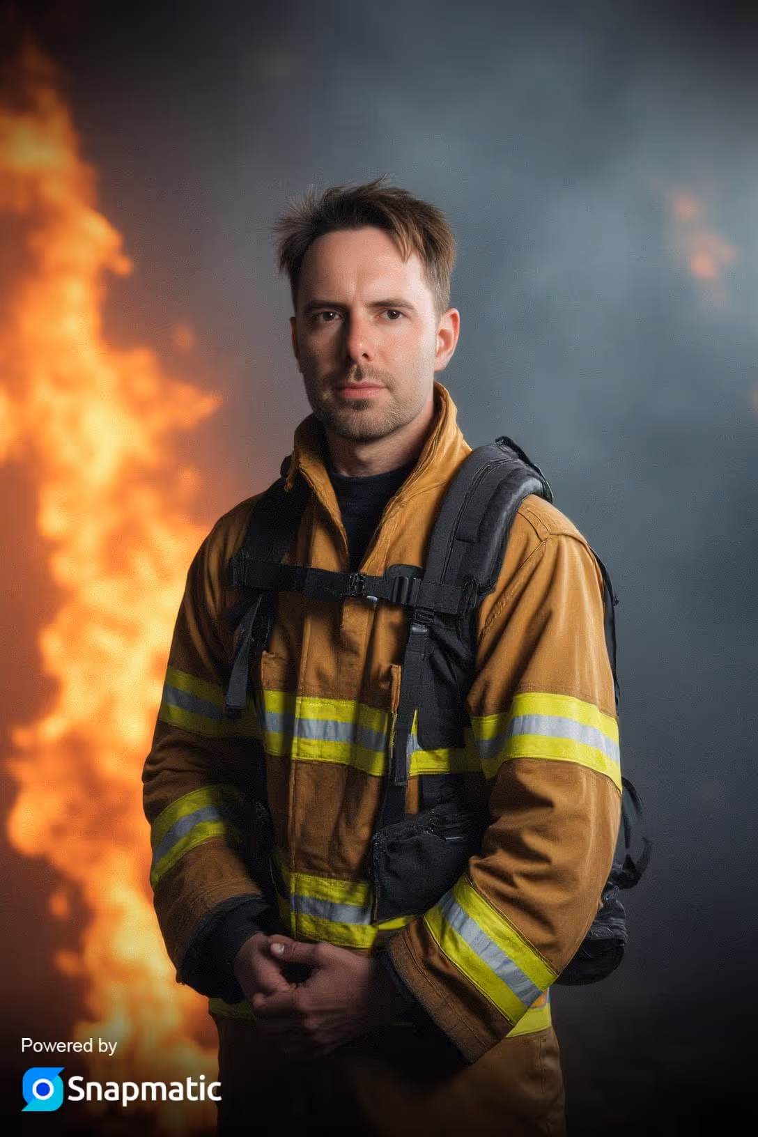 AI Photo booth theme - fireman