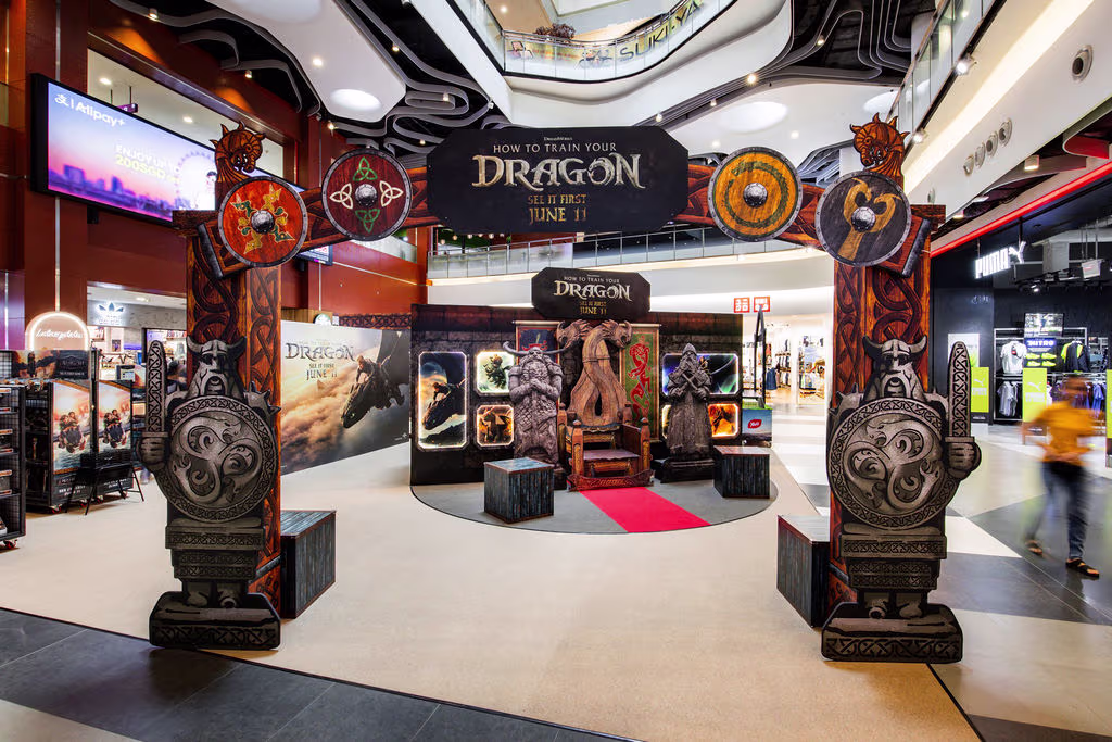 How to Train your Dragon - Brand activation Singapore