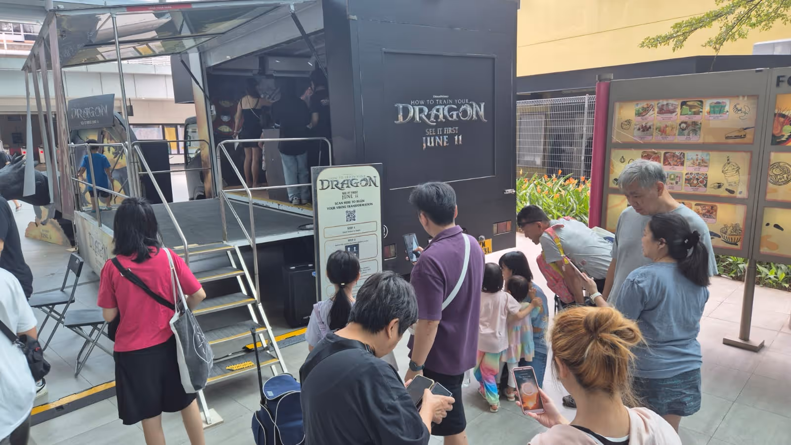 Singapore AI photo booth brand activation - How to Train you Dragon - Universal Pictures
