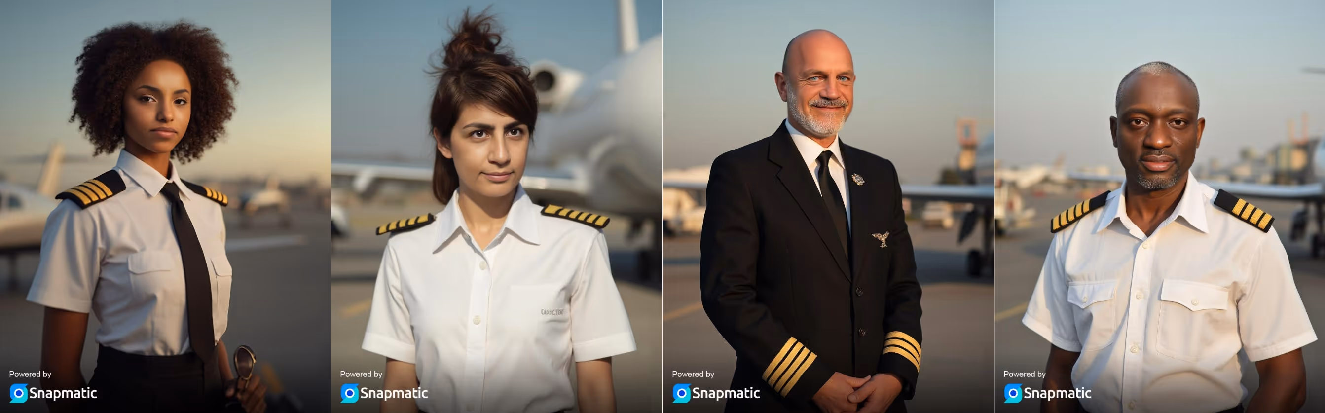 Aviation-themed AI trading card for a London aerospace summit, featuring a personalized pilot avatar in a high-tech flight suit with custom mission stats.