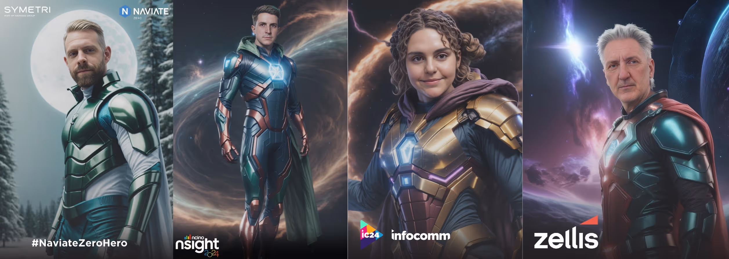 AI Photo Booth Hero theme for hire in  London and Las Vegas at a tradeshow near you